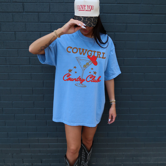 Cowgirl Country Club Graphic Tee (S-2XL - 3 colors)