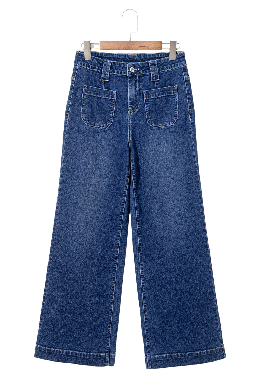 Sail Blue Wide Leg High Waist Jeans