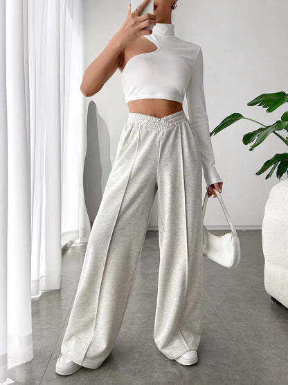 V- Waist Wide Leg Pants (S-2XL - 6 Colors)