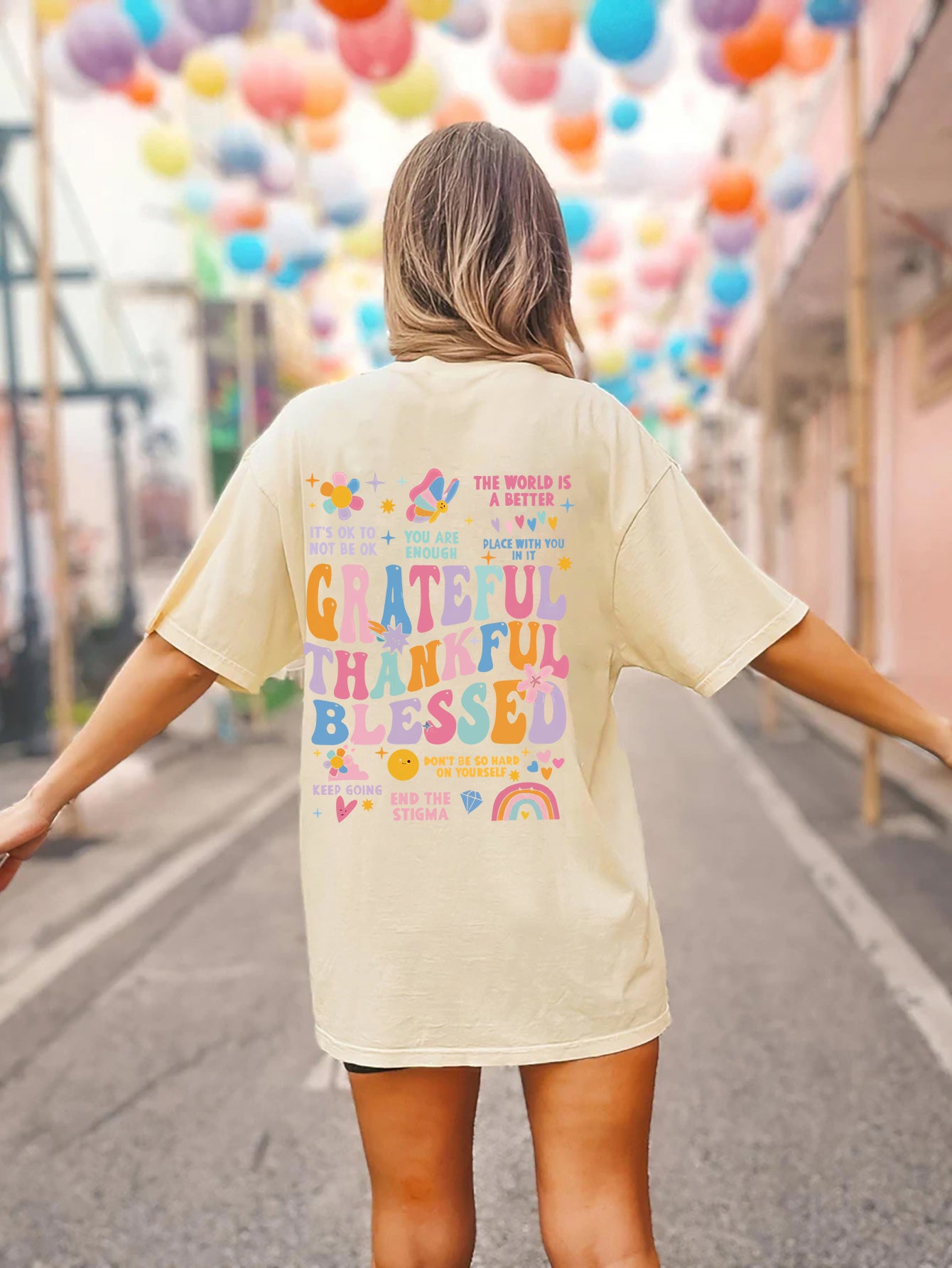 'Grateful Thankful Blessed' Short Sleeve T-Shirt (S-2XL - 8 Colors)