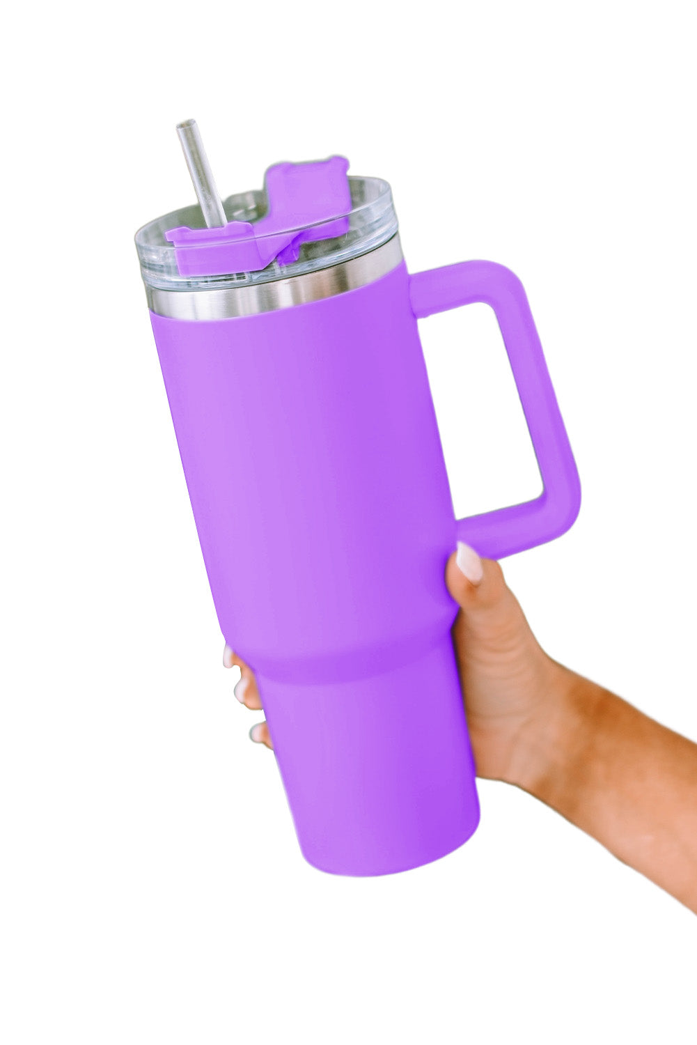 Stainless Steel Insulated Tumbler Mug w/ Straw (9 colors)