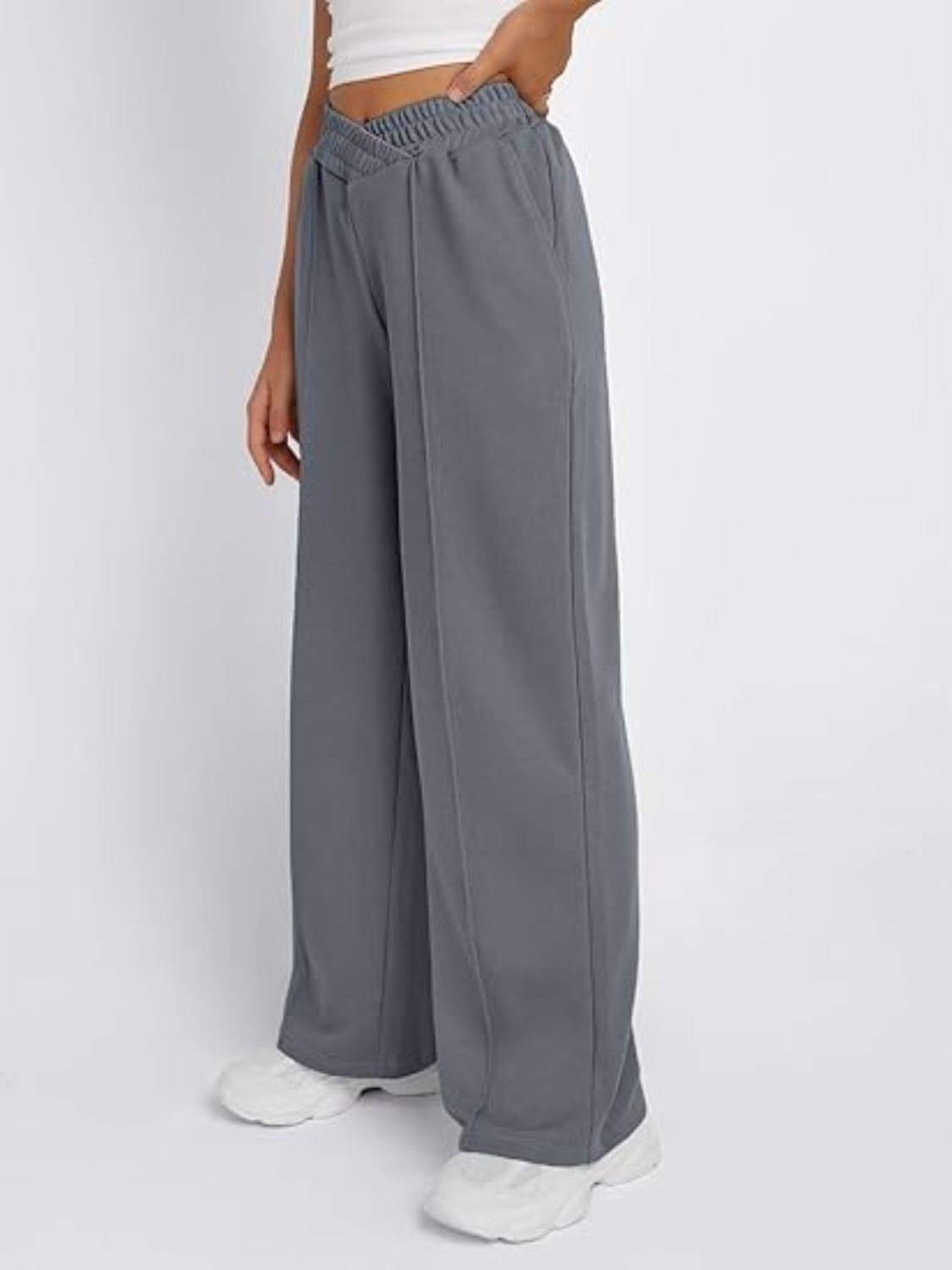 V- Waist Wide Leg Pants (S-2XL - 6 Colors)