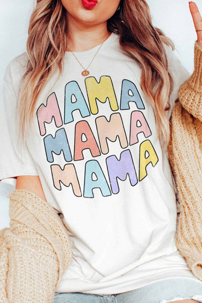 'MAMA' Pastel Tee (S-2XL)