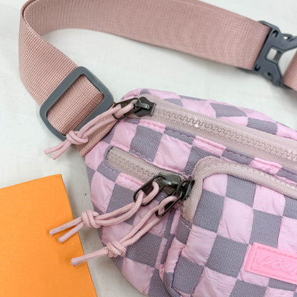 Checkered Adjustable Crossbody Bag (4 Colors)