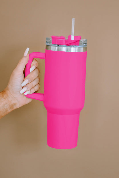 Stainless Steel Insulated Tumbler Mug w/ Straw (9 colors)