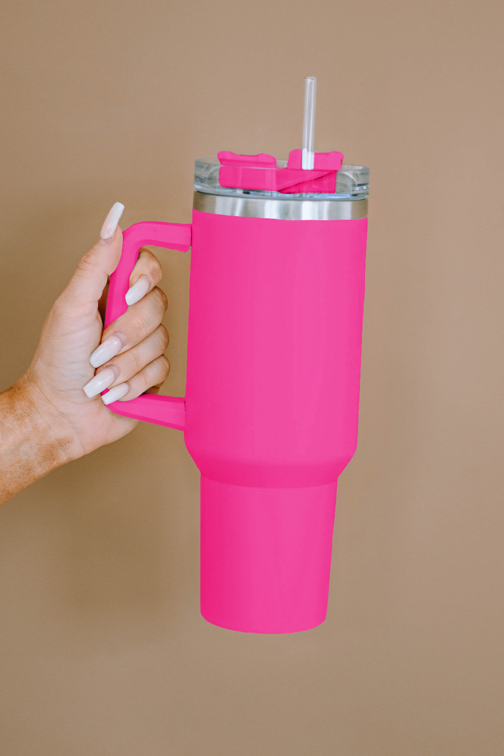 Stainless Steel Insulated Tumbler Mug w/ Straw (9 colors)