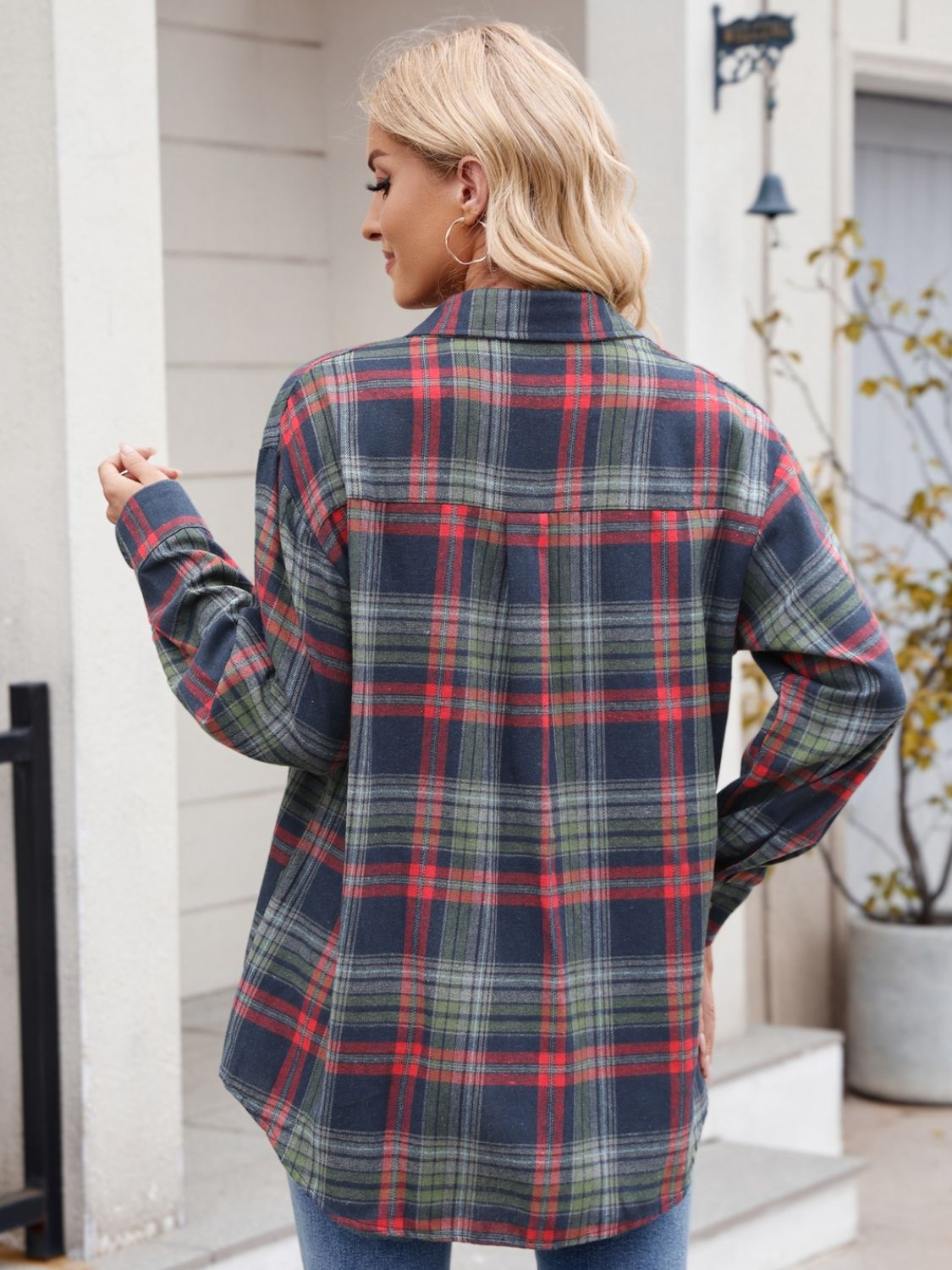 Mandy Plaid Button Up Long Sleeve Shirt (S-2XL - 7 Colors)