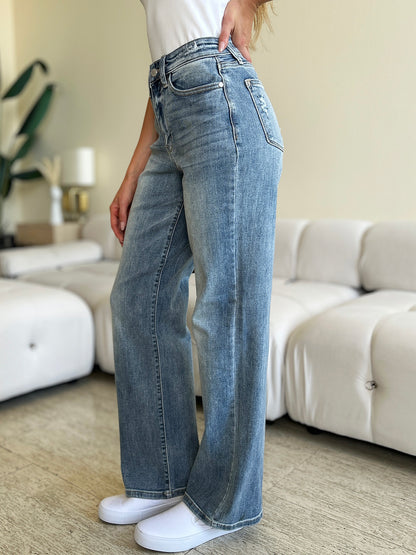 Judy Blue Relaxed High Waist Straight Jeans (0-24W)