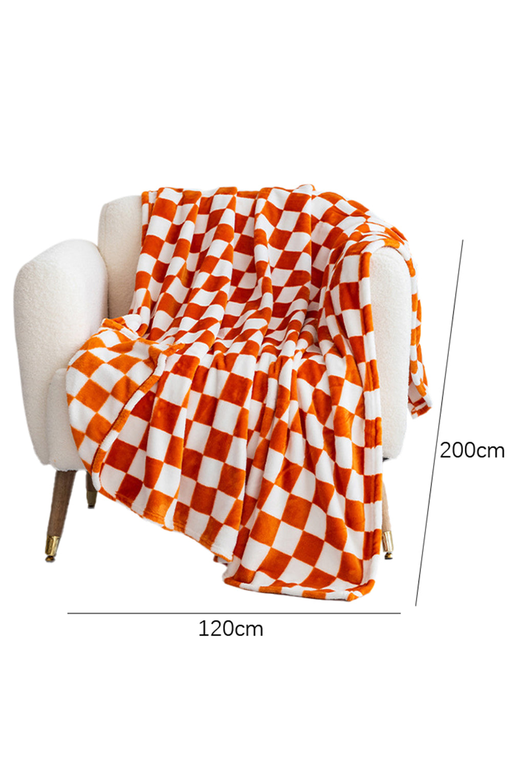 Checkerboard Printed Soft Throw