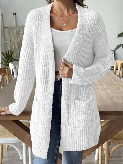 Open Front Long Sleeve Cardigan (S-XL - 3 Colors)