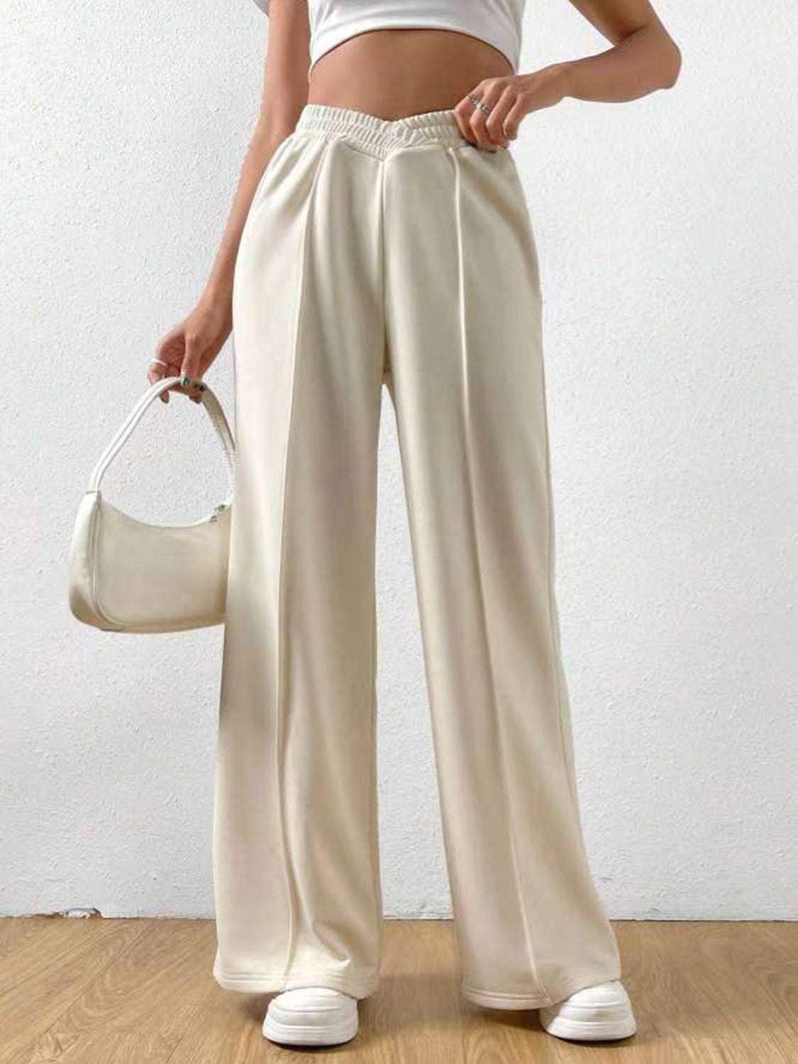 V- Waist Wide Leg Pants (S-2XL - 6 Colors)