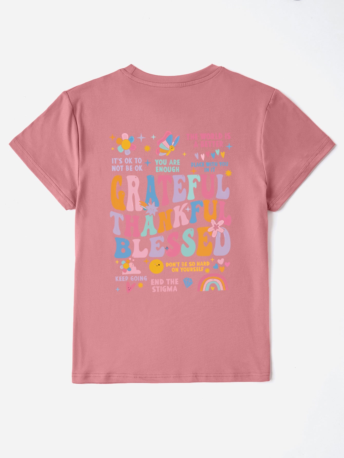 'Grateful Thankful Blessed' Short Sleeve T-Shirt (S-2XL - 8 Colors)