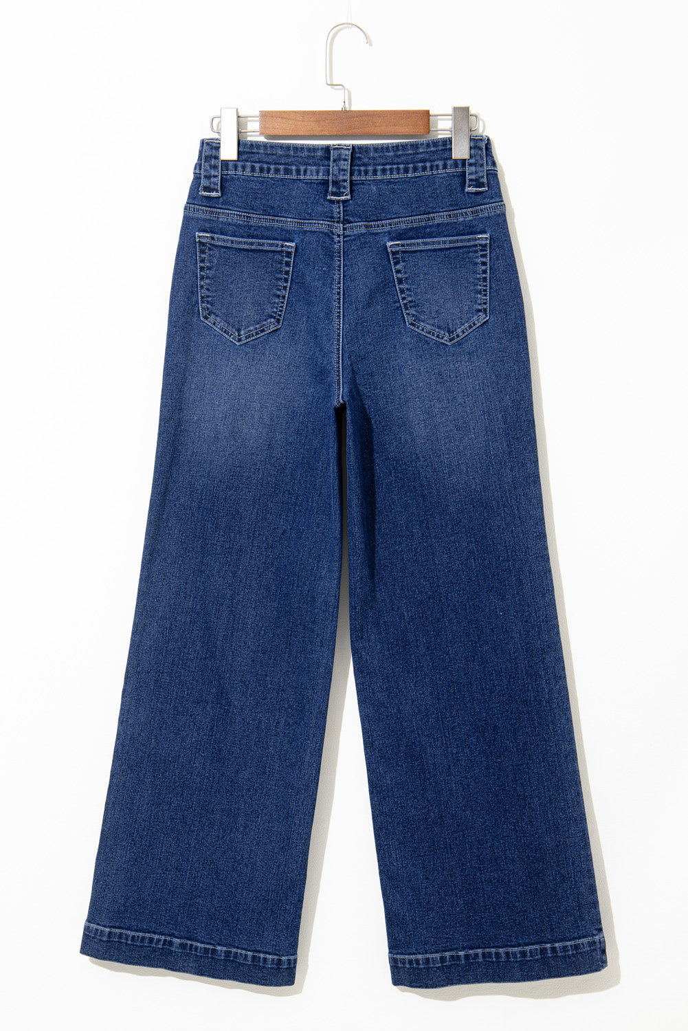 High Waist Front Pocket Wide Leg Jeans (4-16)