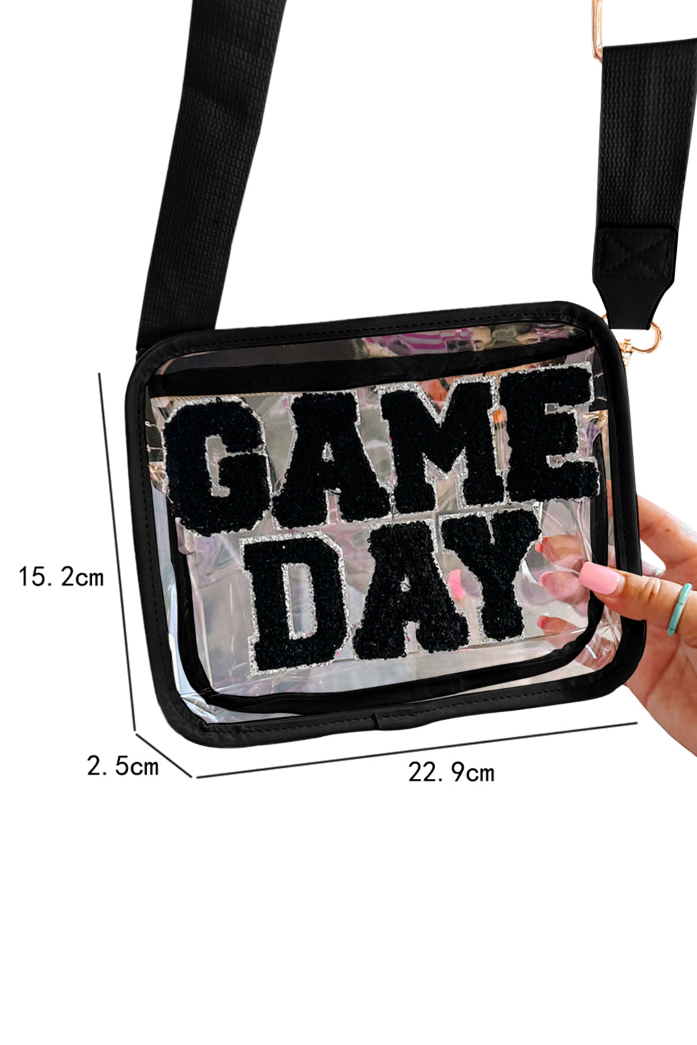 Chenille GAME DAY Clear Bag (5 Colors)