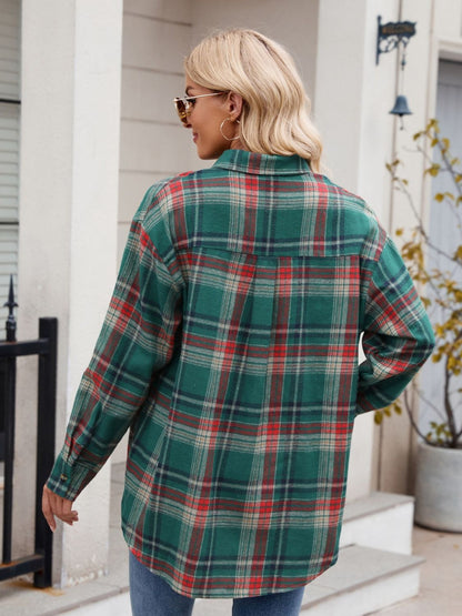 Mandy Plaid Button Up Long Sleeve Shirt (S-2XL - 7 Colors)