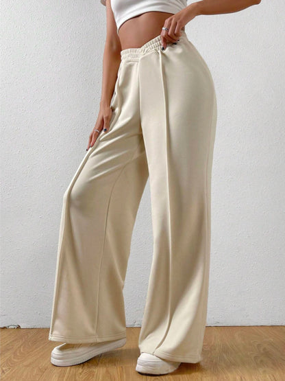 V- Waist Wide Leg Pants (S-2XL - 6 Colors)