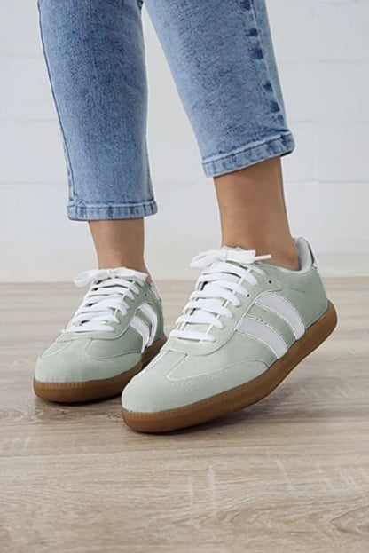 Naut Striped Flat Sneakers