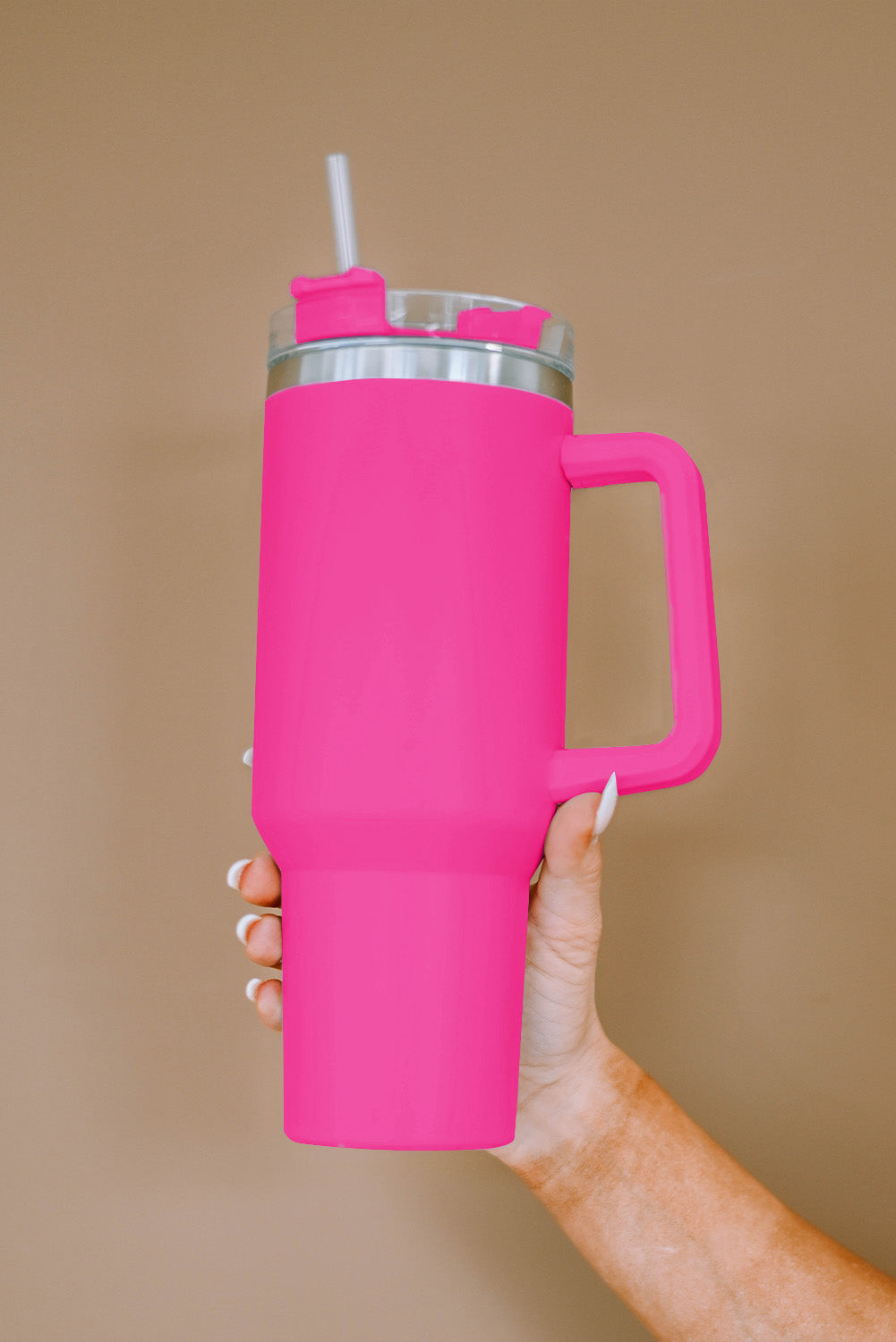 Stainless Steel Insulated Tumbler Mug w/ Straw (9 colors)