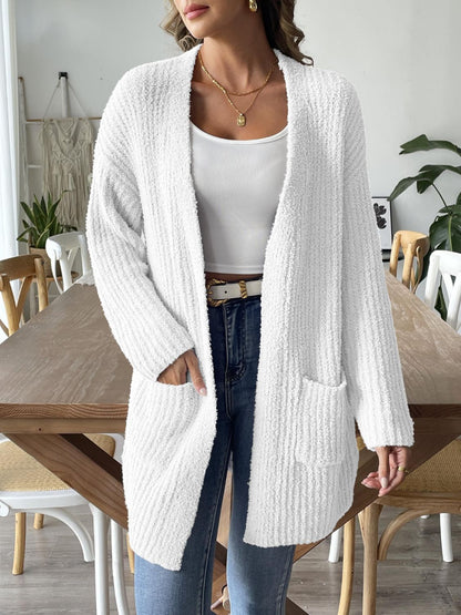 Open Front Long Sleeve Cardigan (S-XL - 3 Colors)