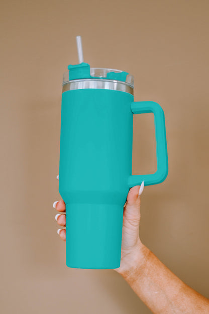 Stainless Steel Insulated Tumbler Mug w/ Straw (9 colors)