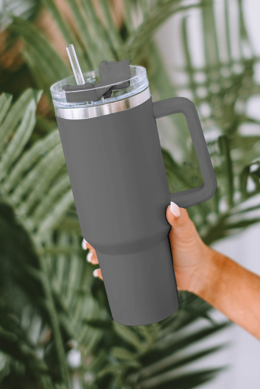 Stainless Steel Insulated Tumbler Mug w/ Straw (9 colors)