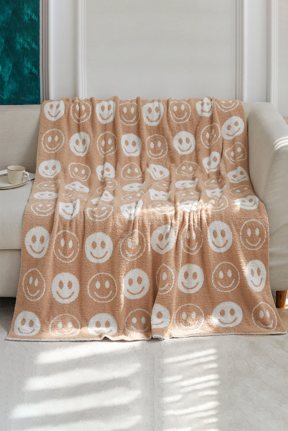 Smile Flannel Cuddle Blanket