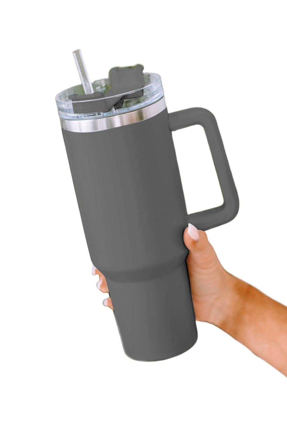 Stainless Steel Insulated Tumbler Mug w/ Straw (9 colors)