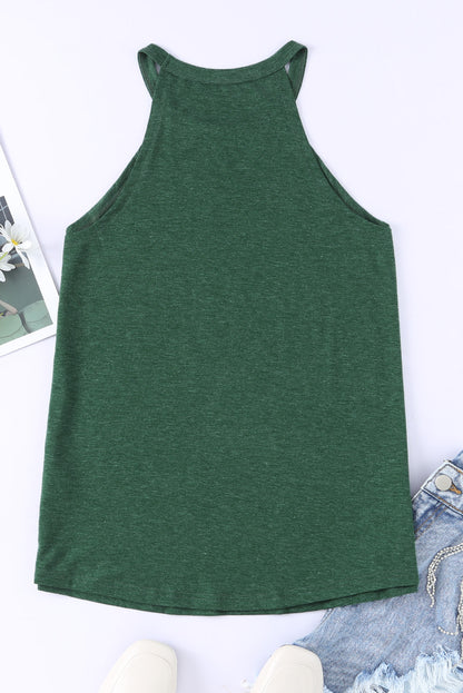 Blank Solid/Heather Crew Neck Tank Top (S-2XL - 4 colors)