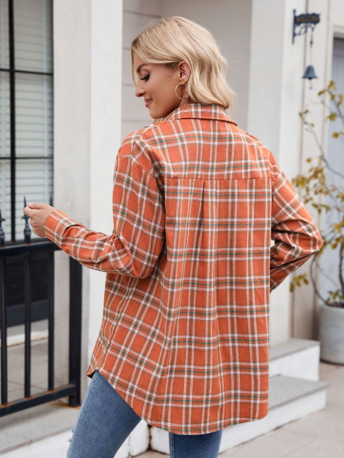 Mandy Plaid Button Up Long Sleeve Shirt (S-2XL - 7 Colors)