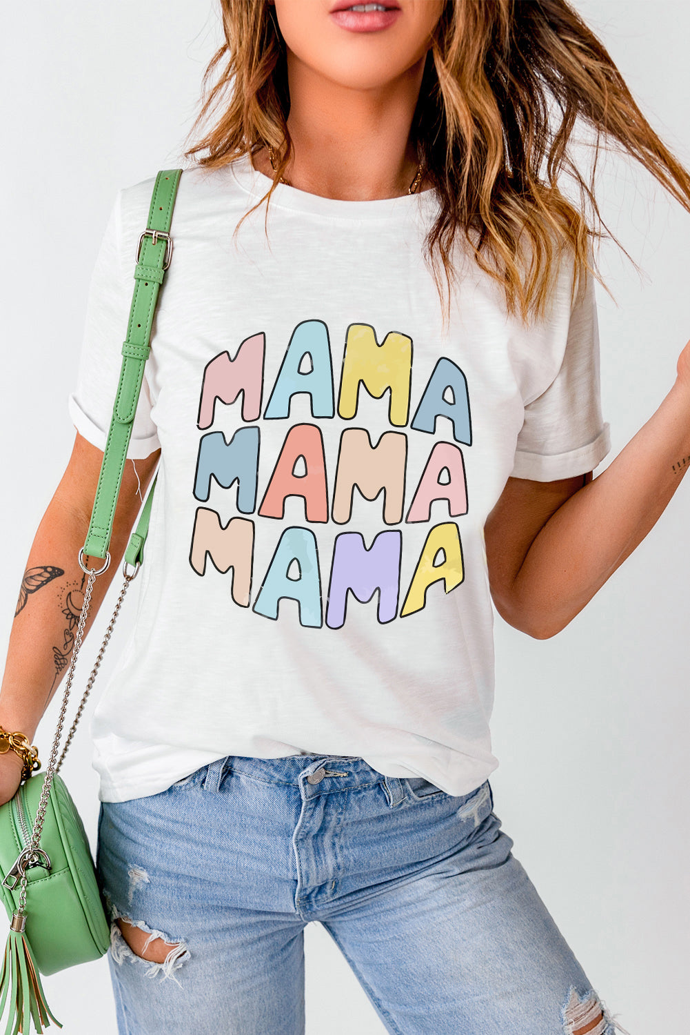 'MAMA' Pastel Tee (S-2XL)