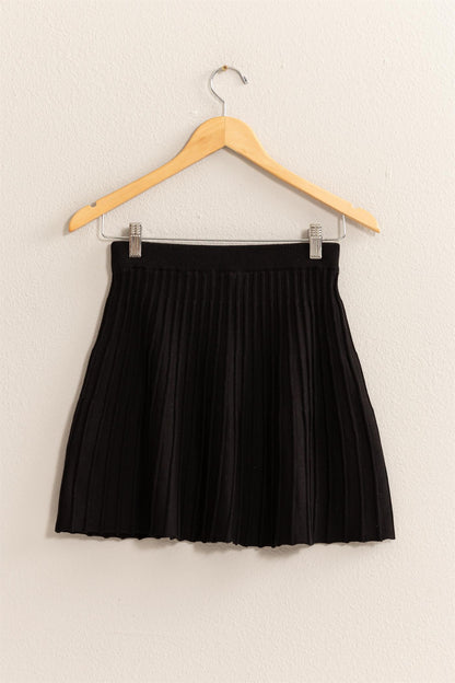 HYFVE High Waist Pleated Flare Mini Skirt (S-L)