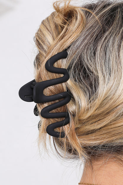 Black Wave Large Hair Claw