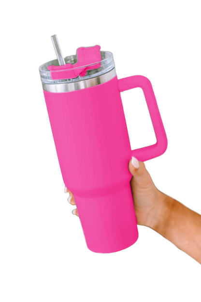 Stainless Steel Insulated Tumbler Mug w/ Straw (9 colors)