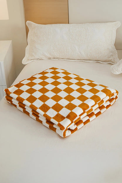 Checkerboard Printed Soft Throw