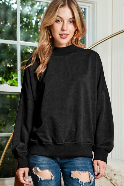 Collegiate Drop Shoulder Crew Neck Sweatshirt (S-2XL - 7 Colors)