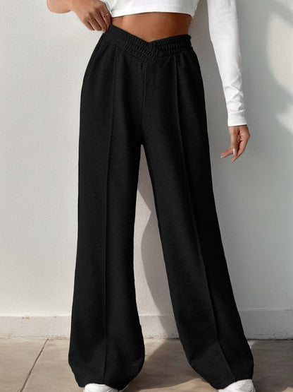 V- Waist Wide Leg Pants (S-2XL - 6 Colors)