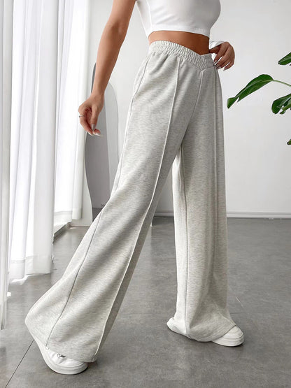 V- Waist Wide Leg Pants (S-2XL - 6 Colors)