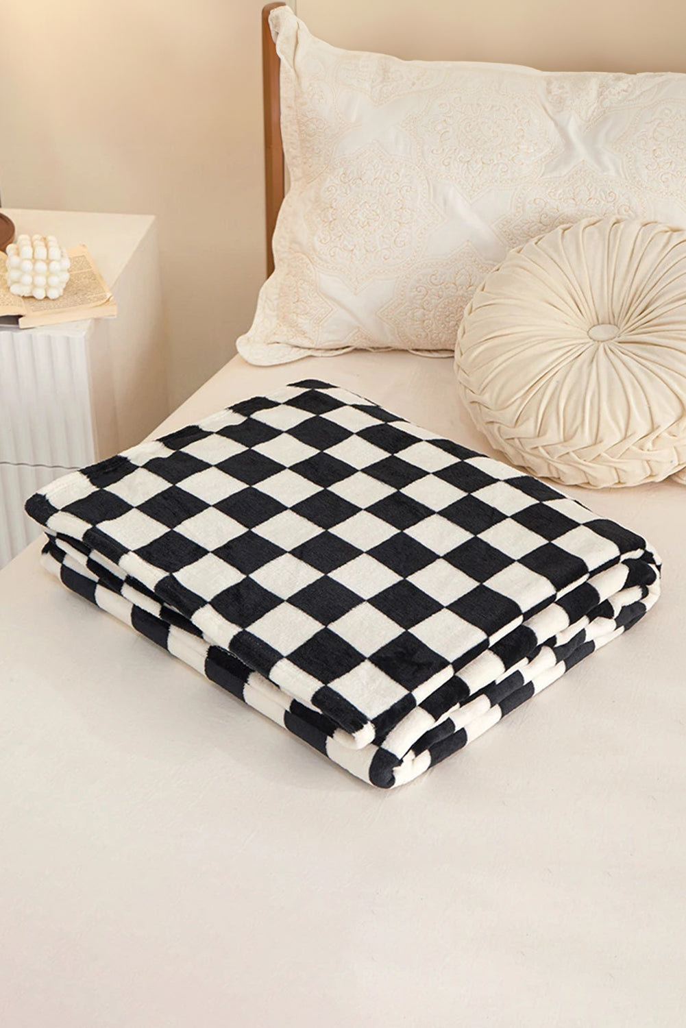 Checkerboard Printed Soft Throw