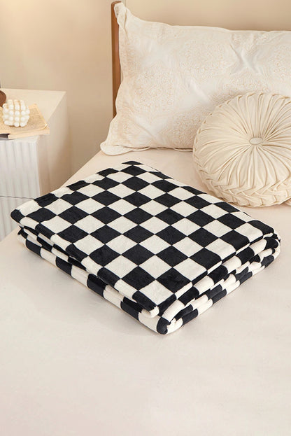 Checkerboard Printed Soft Throw