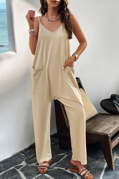 Devine Pocketed Spaghetti Strap Overalls (S-XL - 5 Colors)