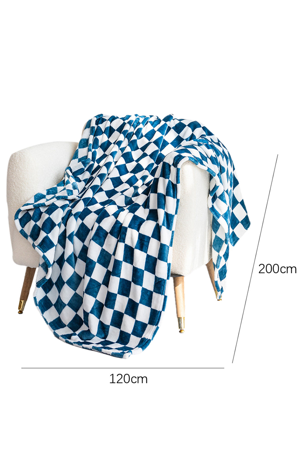 Checkerboard Printed Soft Throw