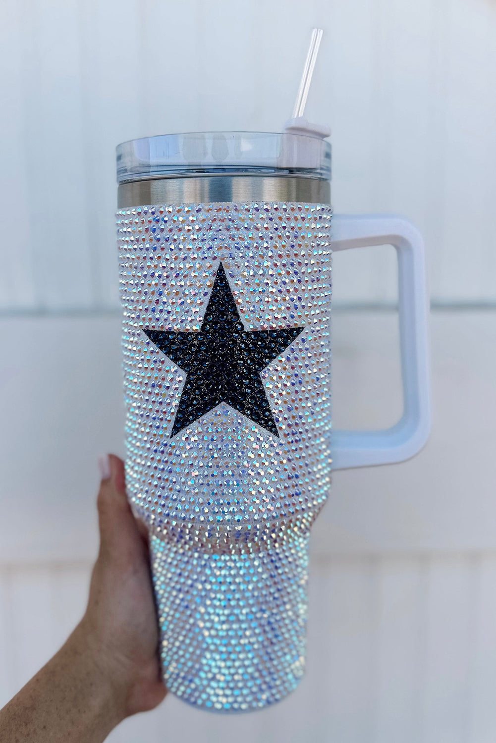 40oz Full Jeweled Rhinestone Stainless Cup