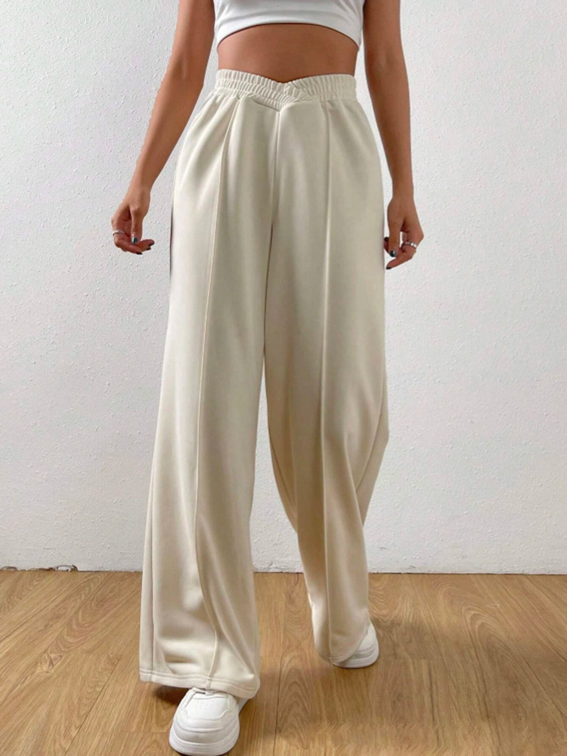 V- Waist Wide Leg Pants (S-2XL - 6 Colors)