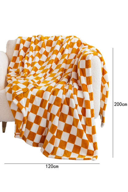 Checkerboard Printed Soft Throw