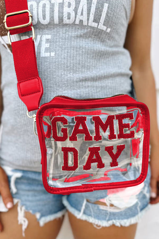 Chenille GAME DAY Clear Bag (5 Colors)