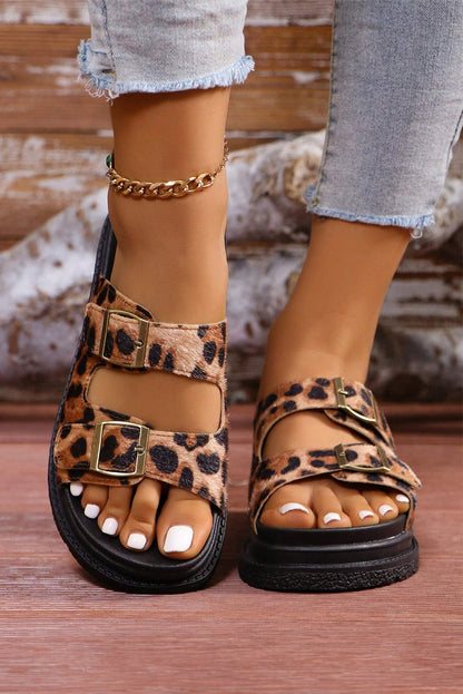 Double Buckle Strap Platforms