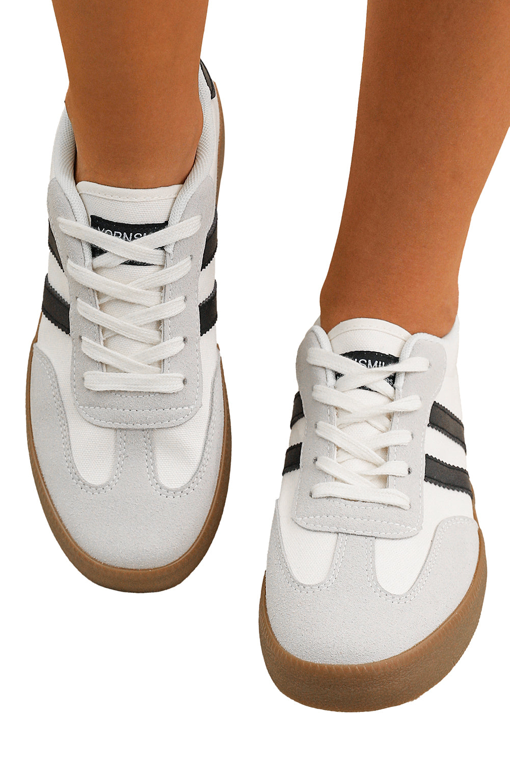 Naut Striped Flat Sneakers