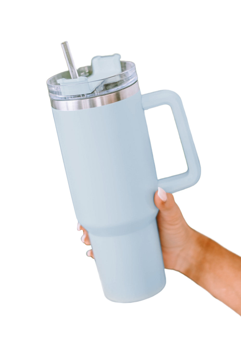 Stainless Steel Insulated Tumbler Mug w/ Straw (9 colors)