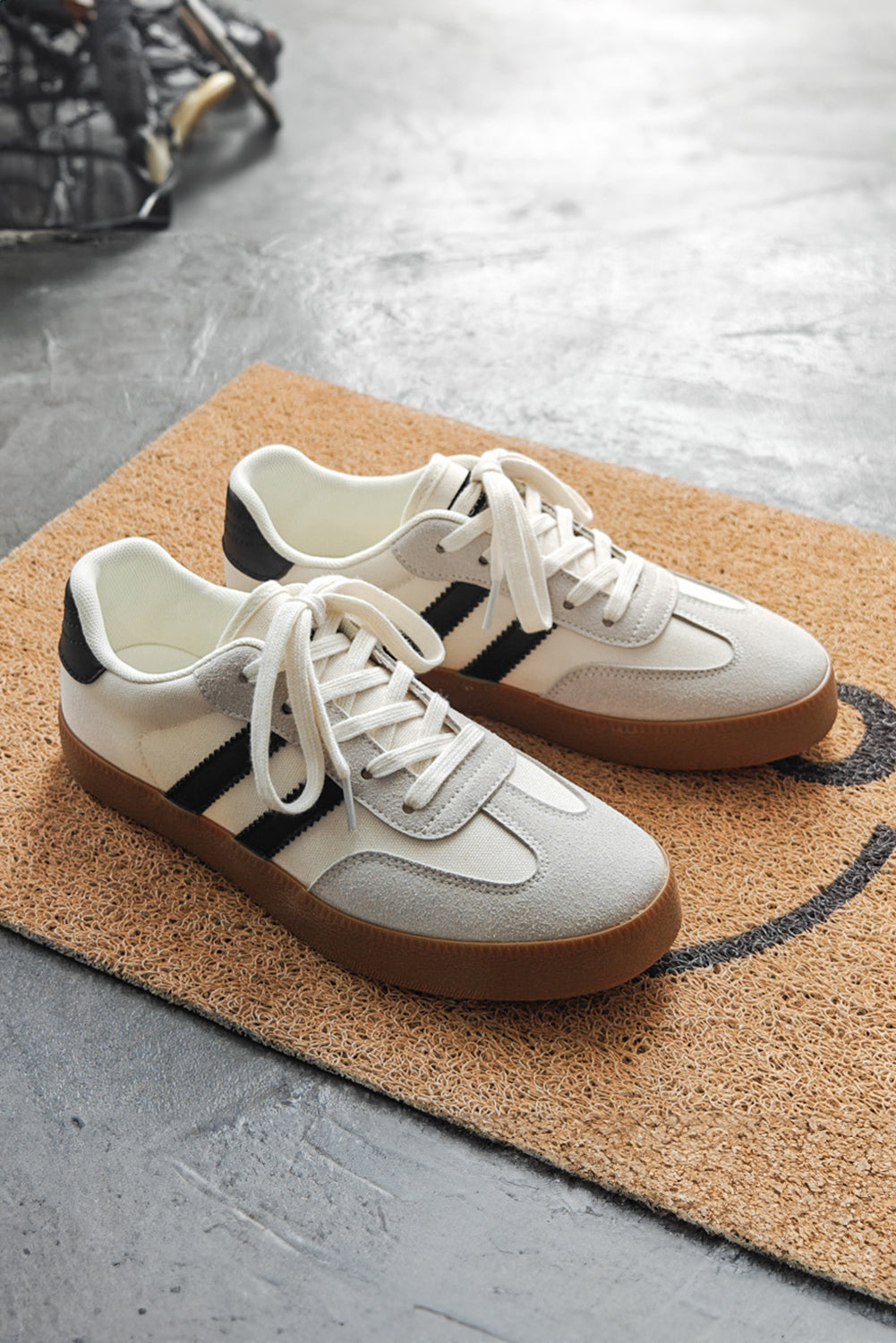 Naut Striped Flat Sneakers