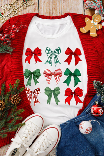 Holiday Bow Graphic Tee (S-3XL)